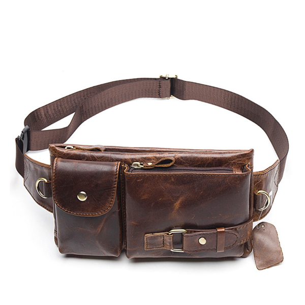 Genuine Leather Waist Fanny Pack
