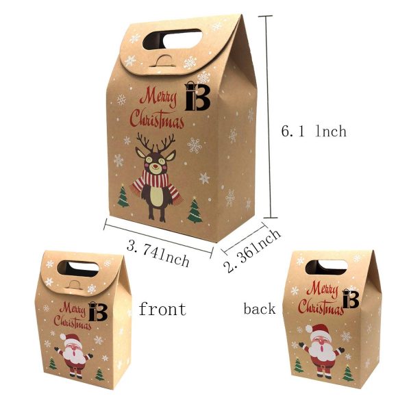 Christmas Kraft Paper Gift Bags