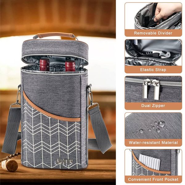 Oxford Outdoor portable waterproof wine insulation bag