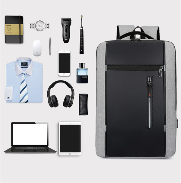 Oxford Laptop Backpack with USB Charging Port