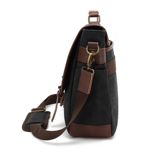 Waterproof Vintage Leather Briefcase Messenger shoulder bag