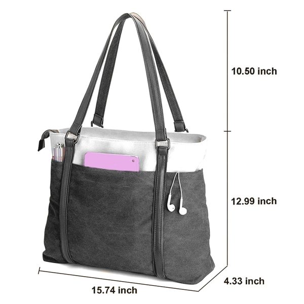 Canvas Lightweight Laptop Tote Bag for Work