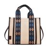 Canvas Crossbody Bag Fashion Color Clash Tote for Women