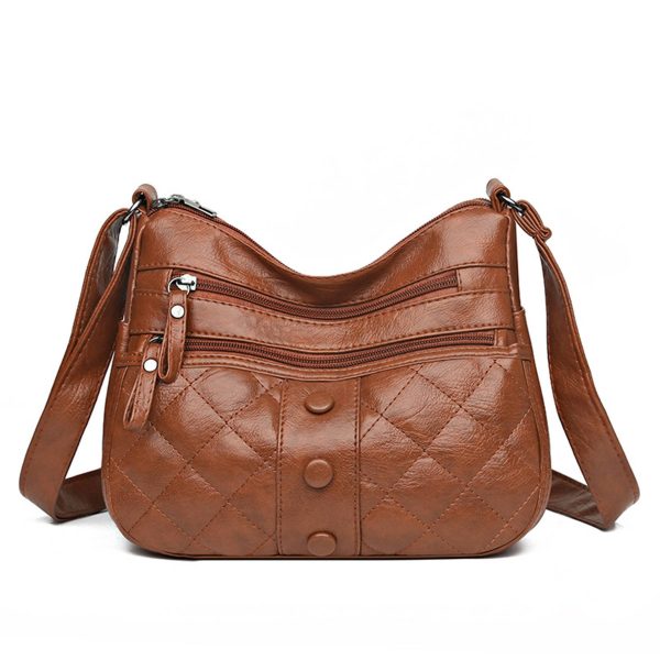 PU Leather soft shoulder cross-body bag