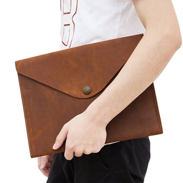 Genuine Leather Tablet Sleeve Bag Carrying Case