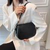Women's PU Leather Minimalist Saddle Tote Bag