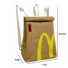 Cartoon French Fries Print for Women Stylish Schoolbag