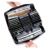 RFID Zip Genuine Leather Wallet