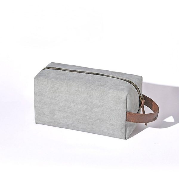 PU Leather Portable Square Toiletry Bag