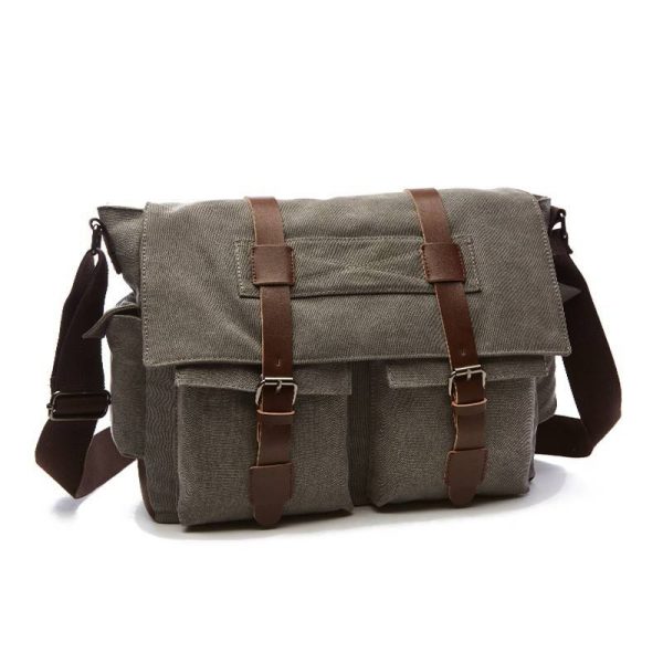 Large Canvas Messenger Bag