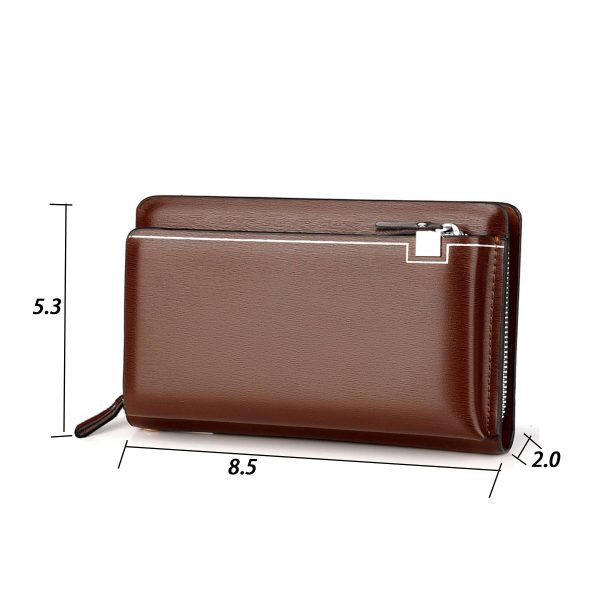 PU Leather Men's Handheld Purse
