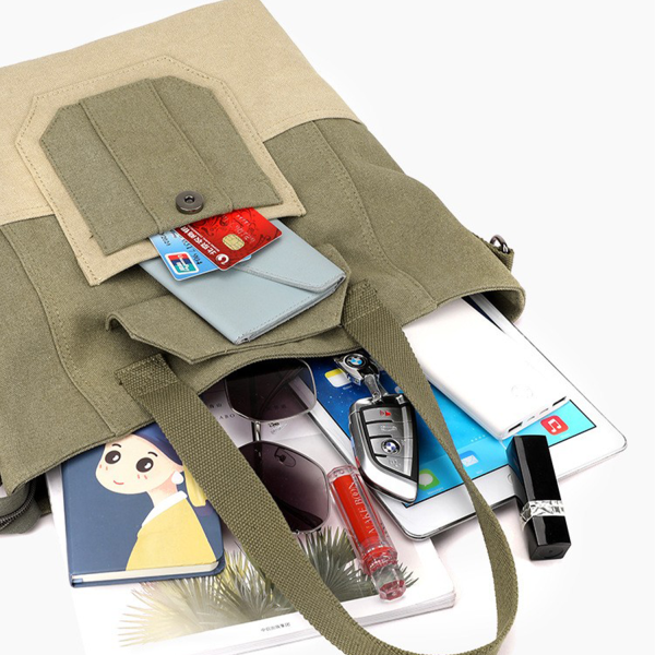 Canvas Laptop Tote Work Bag