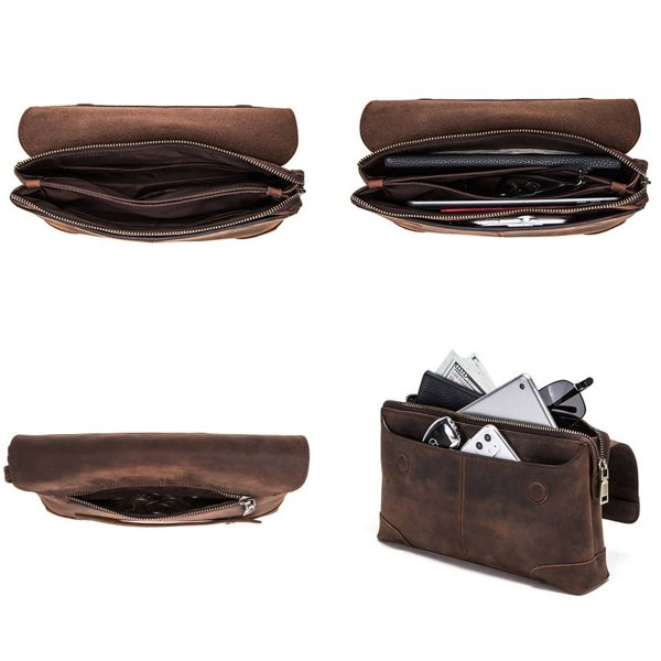 Genuine Leather Crazy Horse Skin high-capacity Wallets