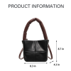 Splice PU Leather Portable Crossbody Bag