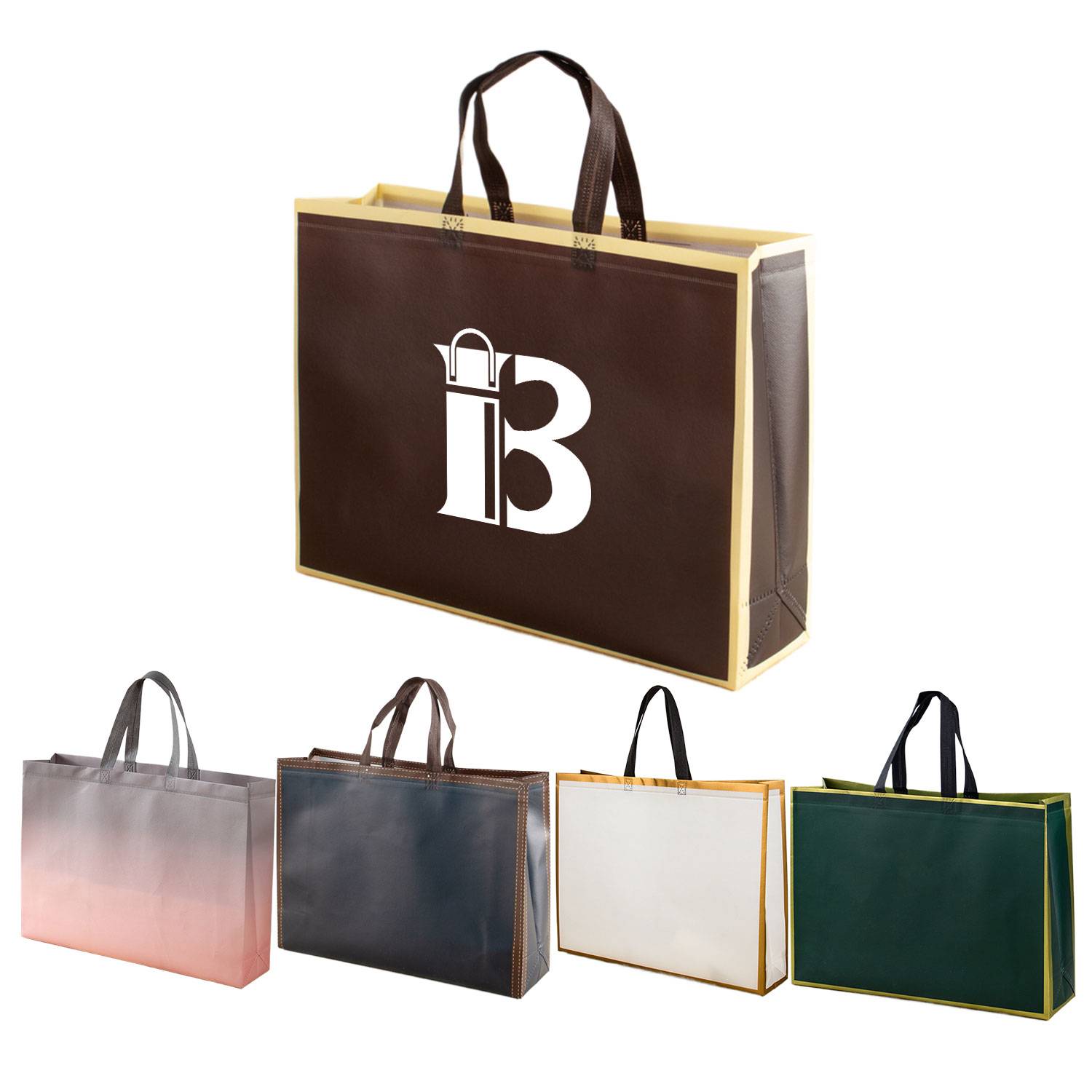 Laminated pp woven recyclable tote bag