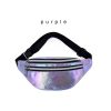 PU Leather Laser crossbody waist bag Fanny Pack