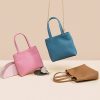 Real Leather Small Handbag Tote Bag