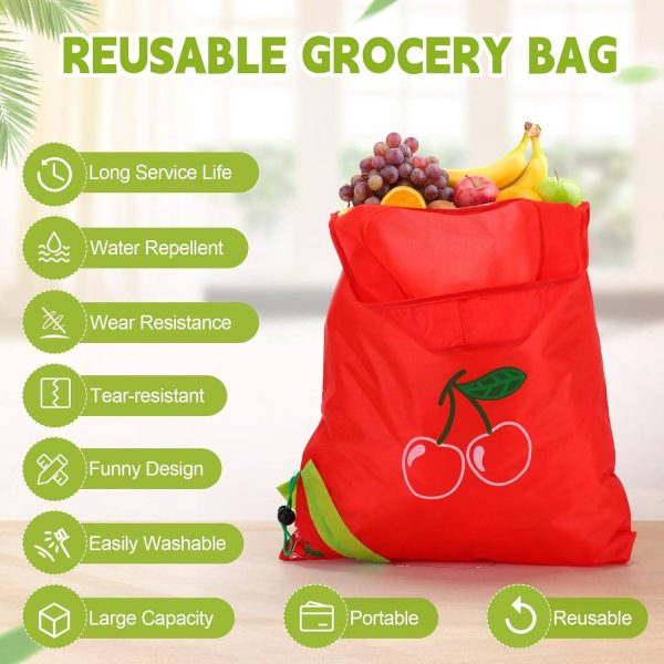 Foldable Animal Polyester Shopping Bag Grocery Pouch