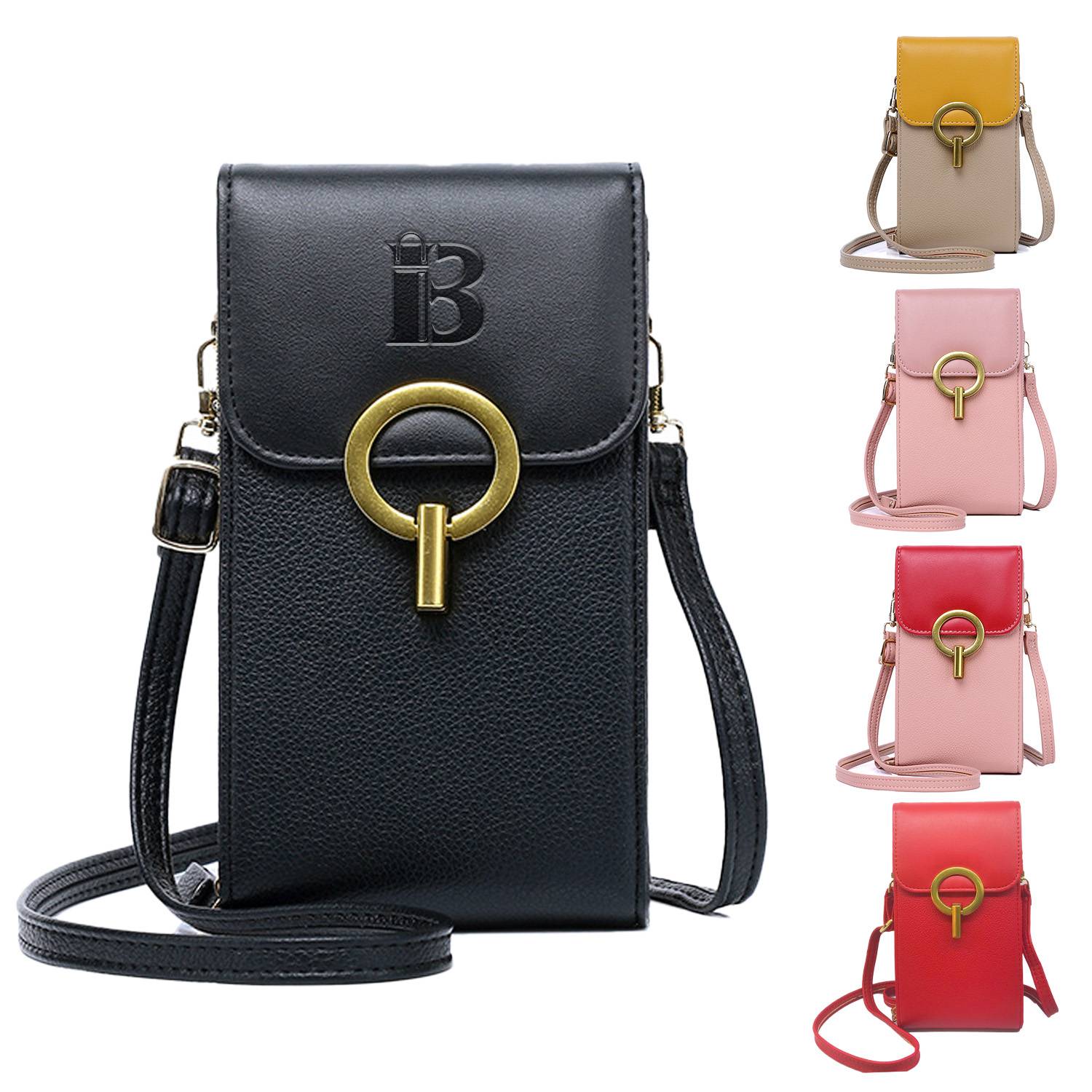 PU Cross Body Cell Phone Purse