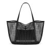 Ladies' Toiletries Clothing Mesh Single Shoulder Tote Bag