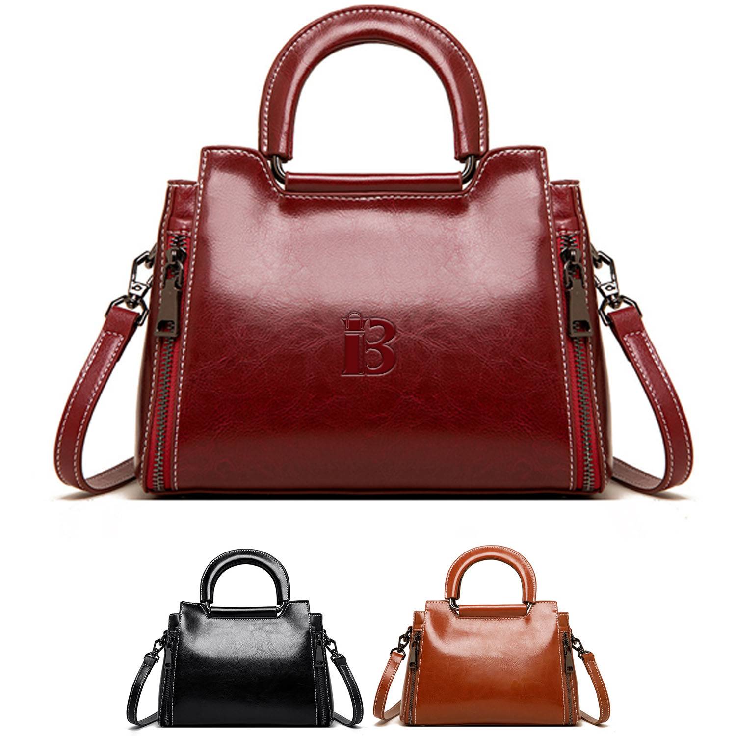 Fashion Genuine Leather Crossbody Bag For Woman