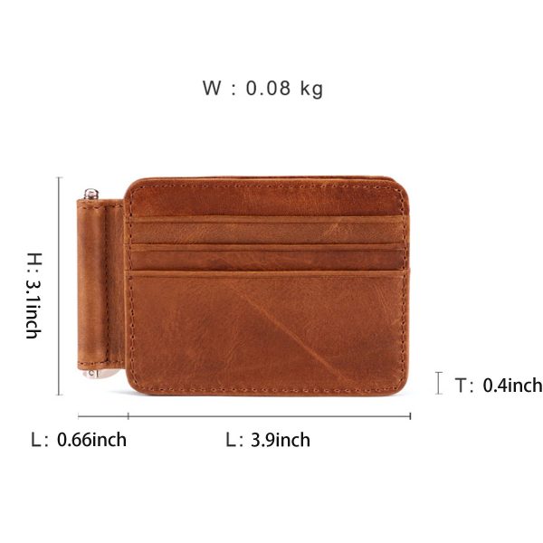 Slim Leather Card Holder Wallet