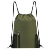 Sports Gym Water Resistant Drawstring Backpack for Women Men