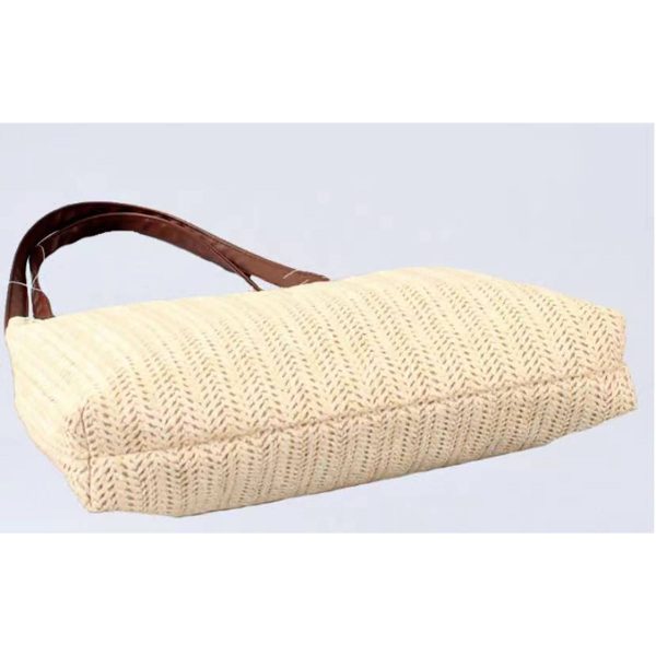 Straw Woven Beach Tote Bag