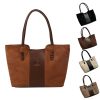 Large Capacity PU Tote Bag for women