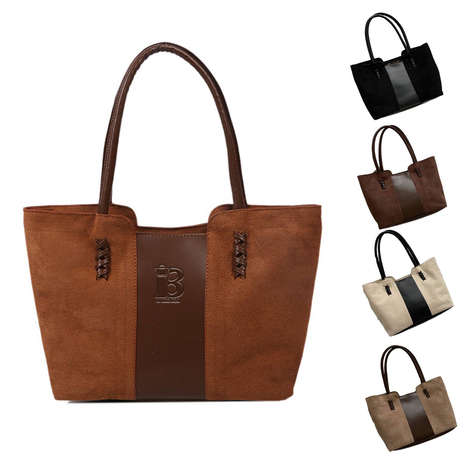 Large Capacity PU Tote Bag for women