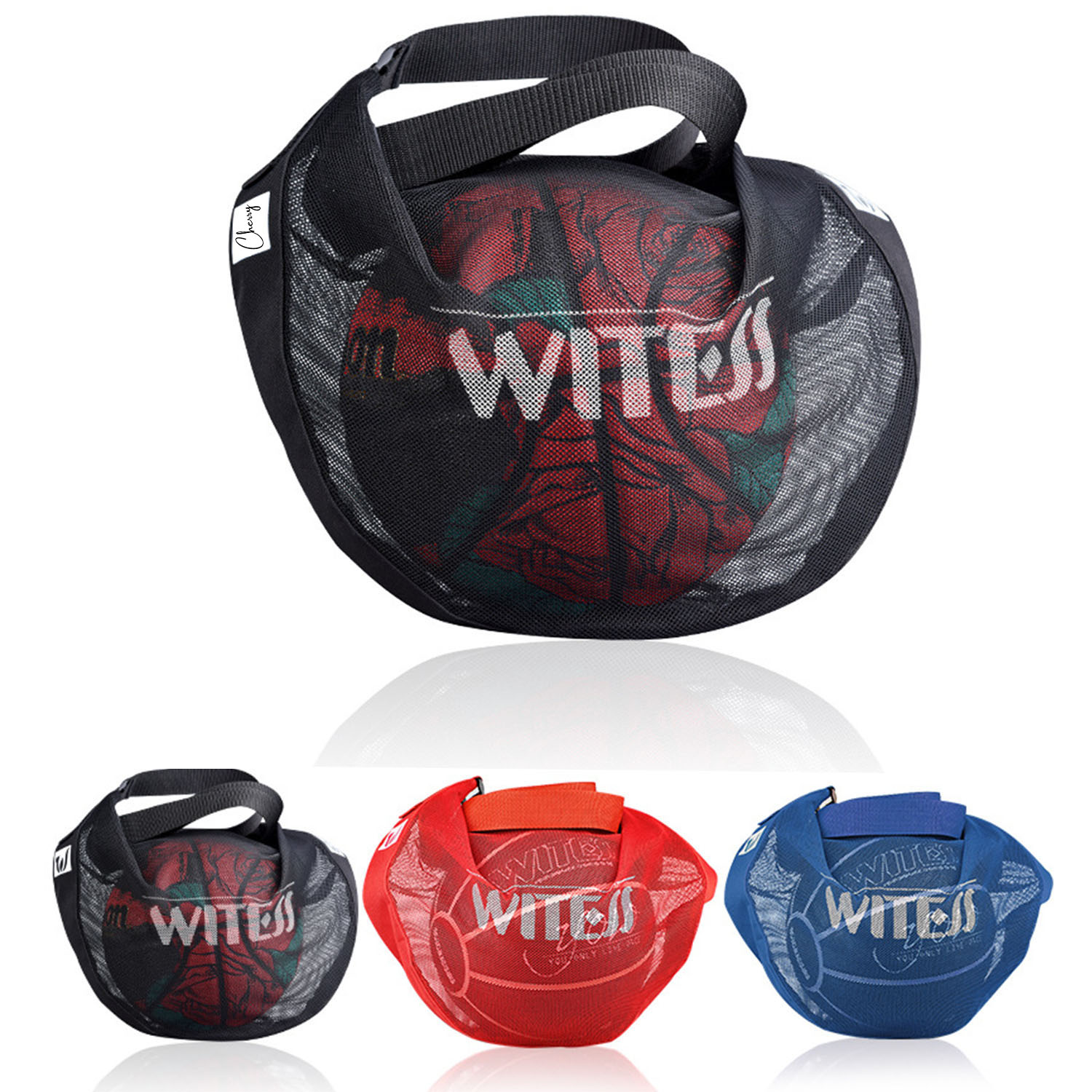 One-shoulder Crossbody Sports Mesh Basketball Bag