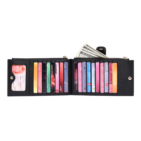 PU Leather Clutches Anti Theft Wallet For Womens