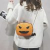 PU leather Pumpkin Purse cross-body bag for halloween