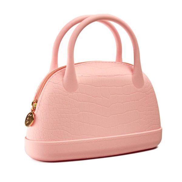 Crocodile pattern silicone handbag