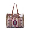 Canvas cotton linen vintage tote bag