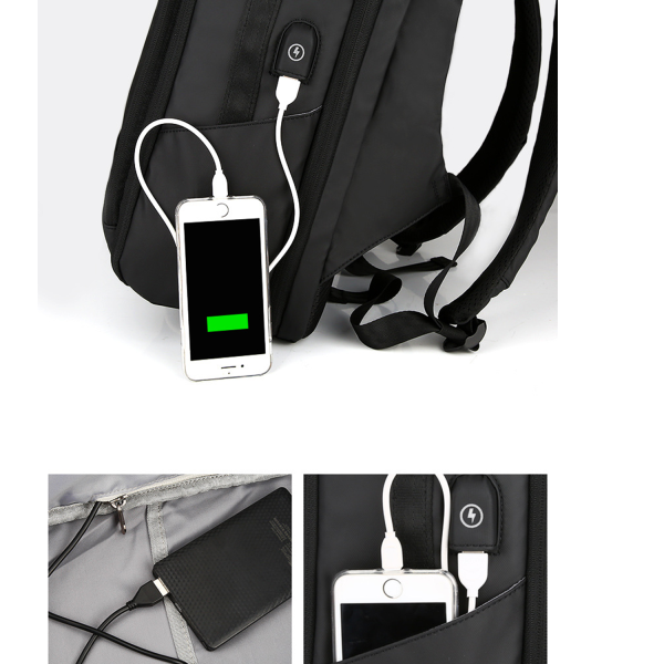 Large Business Backpack W/ Usb Charging Port
