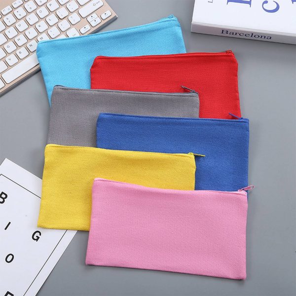Canvas Pencil Case Storage Bag