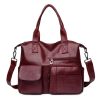 PU Leather Tote Bag for Women