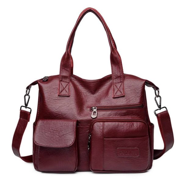 PU Leather Tote Bag for Women
