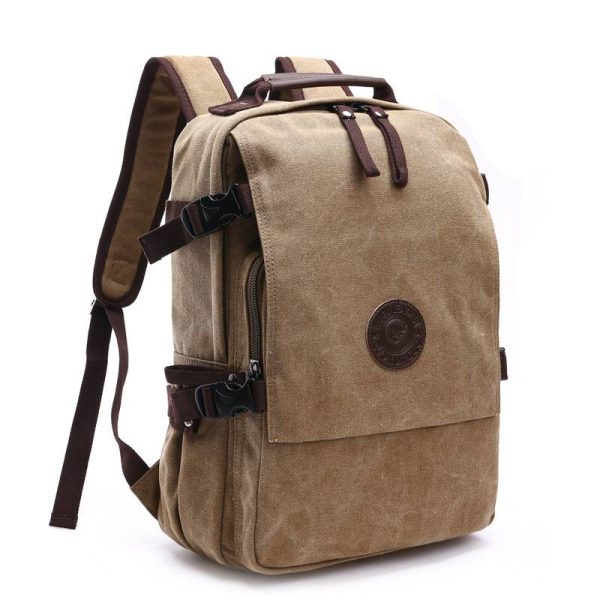 Vintage Canvas Backpack for Men Women