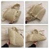 Jute Straw Beach Tote Bag Summer Woven with Tassels