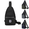 Cycling fitness storage Chest bag with reflective strip