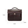 Genuine Leather Briefcase for Men 15.6 Inch Laptop Messenger