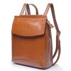 Genuine leather women's bag backpack