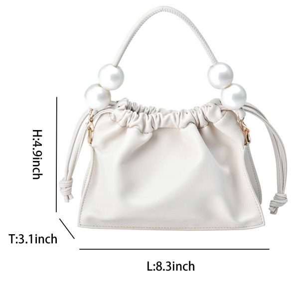 Elegant PU Leather Pleated Clutch Purse for Women
