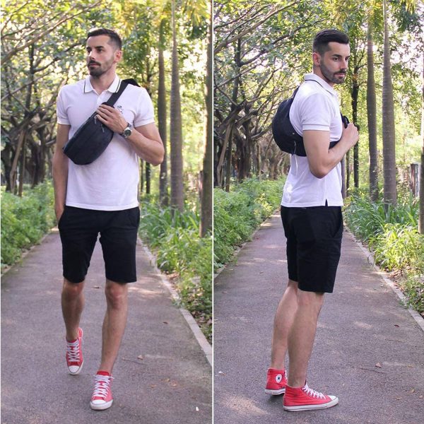 Water Resistant Large Hiking Waist Bag for Men Women