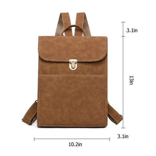PU large-capacity simple casual backpack