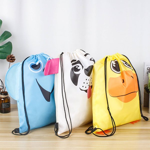 Drawstring polyester pocket