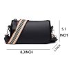 Faux Leather stylish wide shoulder strap cross-body bag