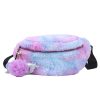 Cotton Stylish and versatile dyed plush belt chest bag